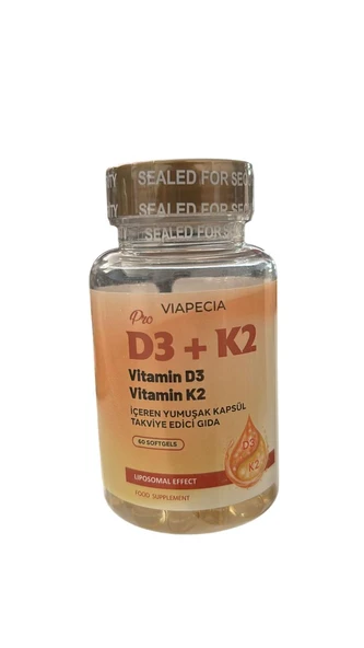 Viapecia Pro D3K2 60 Kapsül