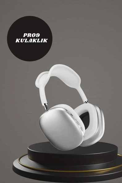 Kulak Üstü P9 Kablosuz Bluetooth Kulaklık ve 7 Kordonlu Akıllı Saat - 4