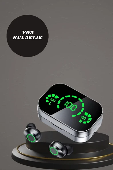 7 Kordonlu Akıllı Saat Ve Aynalı Bluetooth Kulaklık Powerbank Dijital Göstergeli - 4