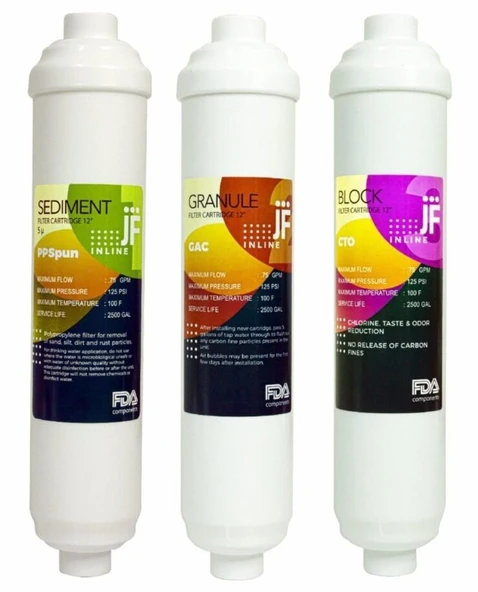 3lü İnline Filtre Seti