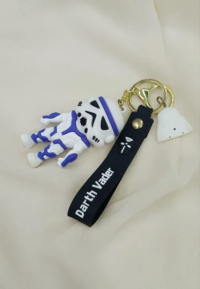 Silikon Anahtarlık Star Wars Darth Vader Çanta Süsü Aksesuar - Resim 2