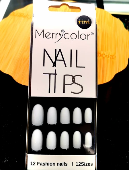 Monalisa Home Lüks Beyaz Takma Tırnak ürün görseli 1