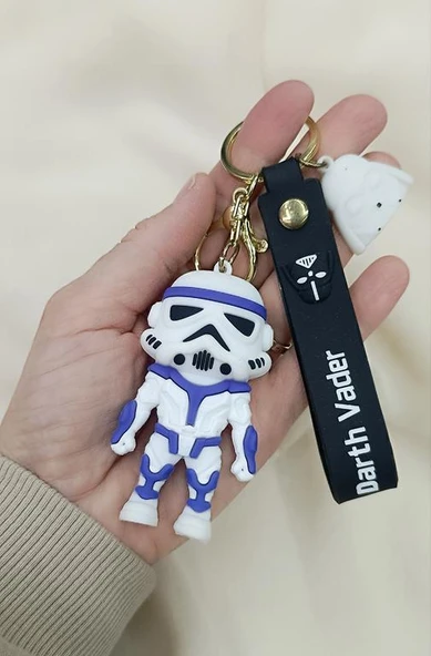 Silikon Anahtarlık Star Wars Darth Vader Çanta Süsü Aksesuar