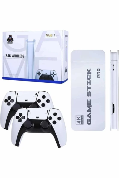 Game Stick 4K Retro Çift Kollu Atari Oyunlari +20000 Oyunlu Konsol Nostalji - 2