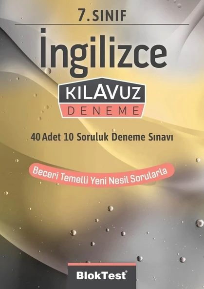 TUDEM YAYINLARI 7.SINIF BLOKTEST İNGİLİZCE KLAVUZ DENEME