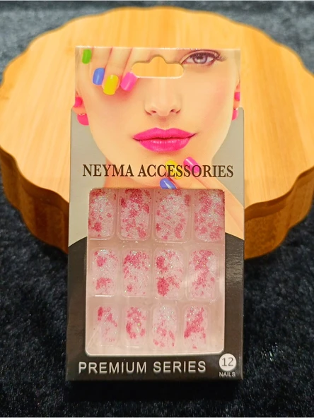 Monalisa Home Lüks Simli Figürlü Takma Tırnak ürün görseli