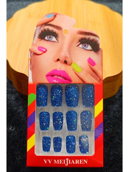 Monalisa Home Lüks Simli Figürlü Takma Tırnak ürün görseli