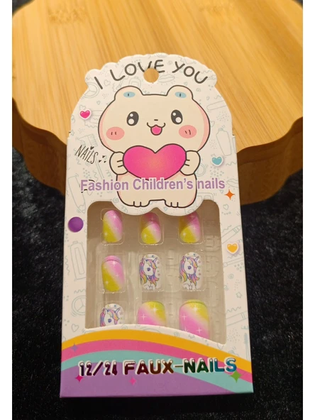 Monalisa Home Lüks  Figürlü  Çocuk Takma Tırnak ürün görseli