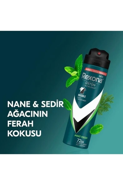 Rexona Men Erkek Sprey Deodorant Mint Fresh - 2