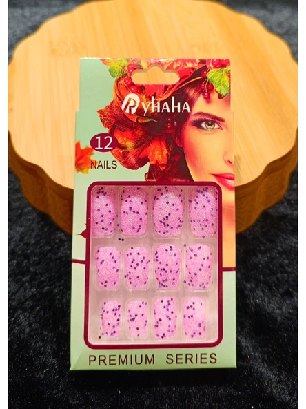 Monalisa Home Lüks Simli Figürlü Takma Tırnak ürün görseli 1