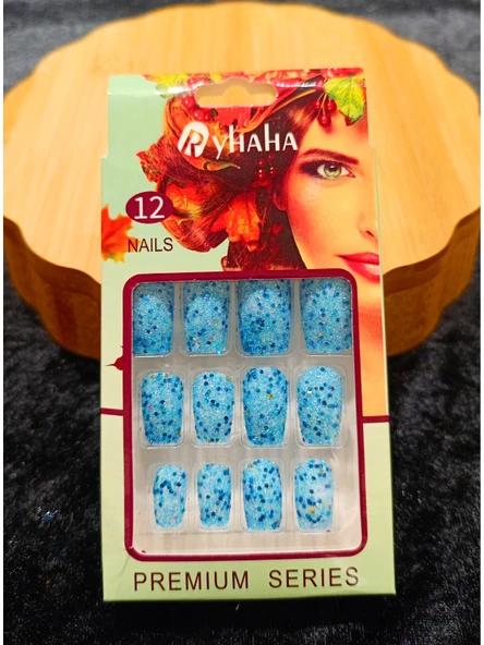 Monalisa Home Lüks Simli Figürlü Takma Tırnak ürün görseli 1