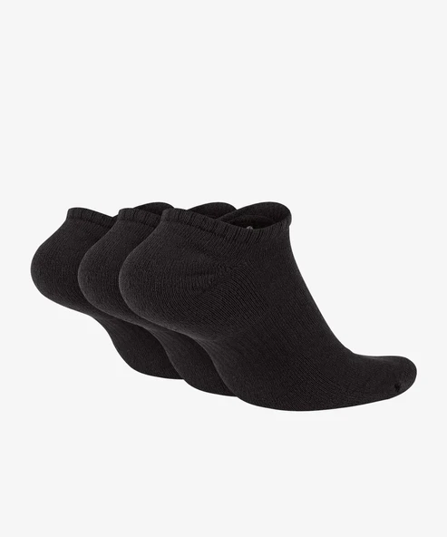 NIKE EVERYDAY PERFORMANCE COTTON SOLE SUPPORT ANKLE SOCKS 3 Lü Siyah Çorap Kısa - 2