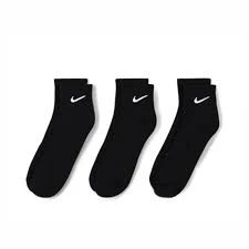 NIKE EVERYDAY PERFORMANCE COTTON SOLE SUPPORT ANKLE SOCKS 3 lü Siyah Çorap - 3