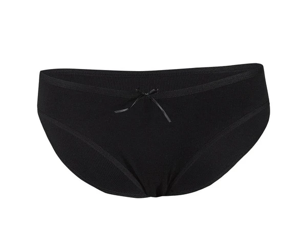 6 Adet Yıldız Bayan Likralı Kaşkorse Bikini Külot Siyah 3552