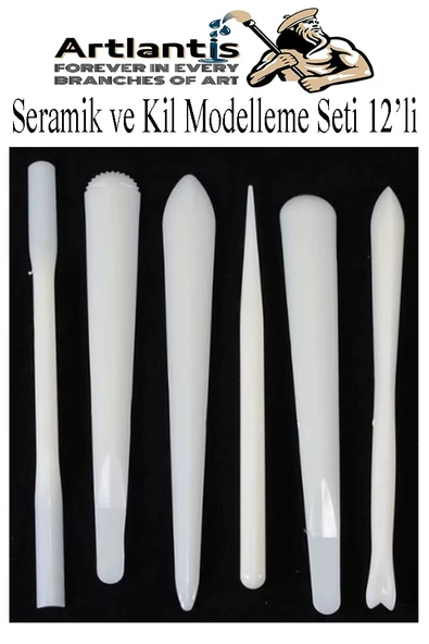 Seramik Kil Çömlek Modelleme Seti 12 Parça 1 Paket Polimer Kil Şekillendirici Modelaj Oyma Temizleme Marzipan Çiçek - 4