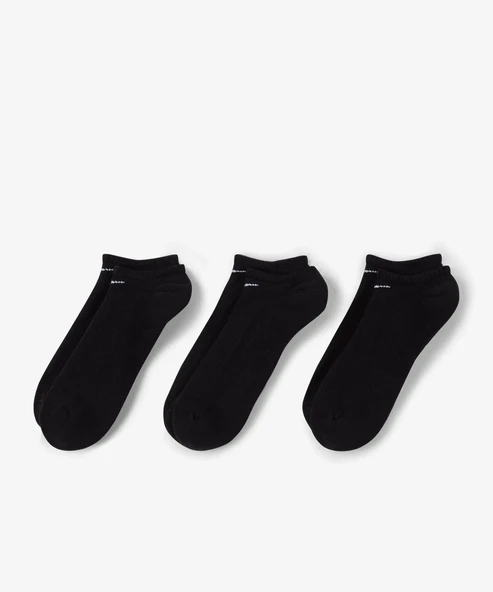 NIKE EVERYDAY PERFORMANCE COTTON SOLE SUPPORT ANKLE SOCKS 3 Lü Siyah Çorap Kısa - 4