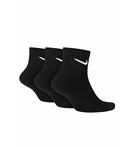 NIKE EVERYDAY PERFORMANCE COTTON SOLE SUPPORT ANKLE SOCKS 3 lü Siyah Çorap - 4