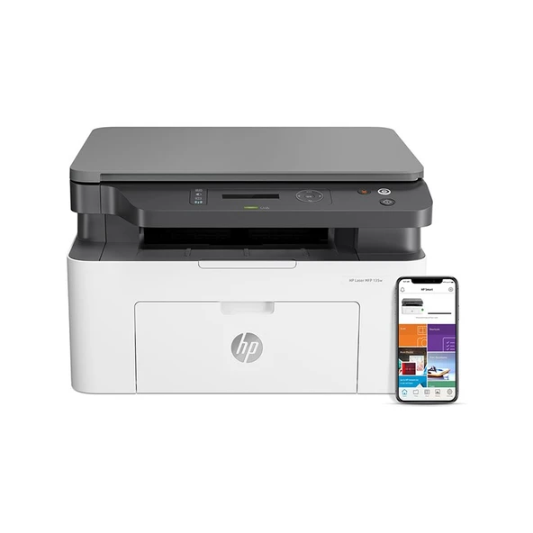 HP Laser MFP 135W 4ZB83A Wi-Fi + Tarayıcı + Fotokopi Mono Çok Fonksiyonlu Lazer Yazıcı - 6