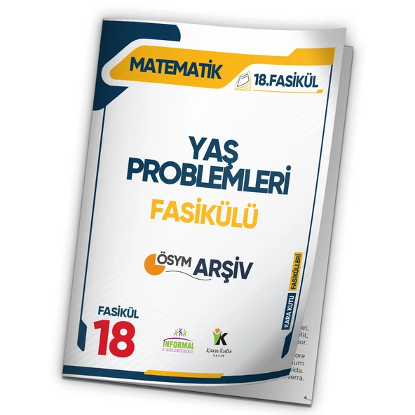 2025 TYT Matematik Yaş Problemleri ÖSYM Çıkmış Soru Modüler Set 18. Fasikülü