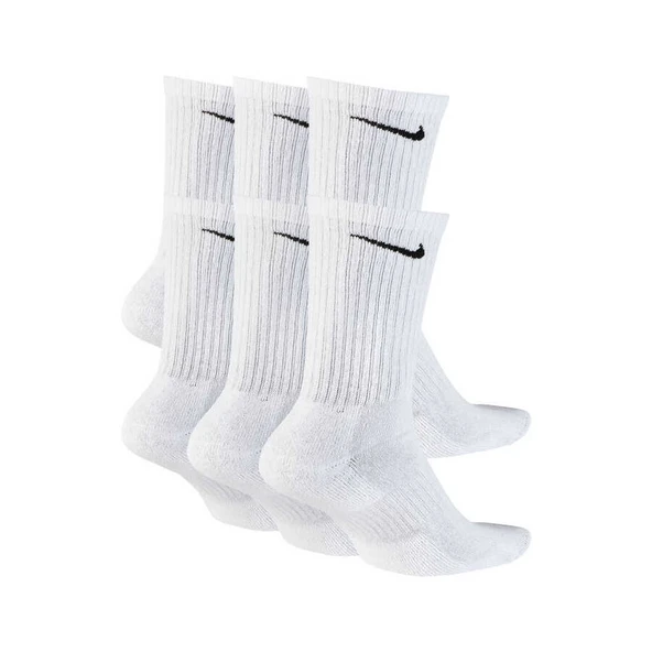NIKE EVERYDAY PERFORMANCE LONG SOCKS WITH COTTON SOLE SUPPORT  6 LI BEYAZ ÇORAP - 2