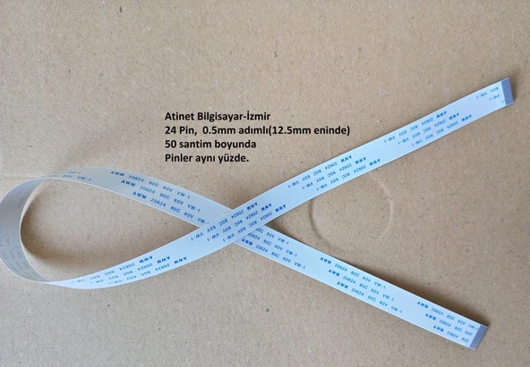 Awm 20624 80C 60V Vw-1 Flex Kablo  24 pin 50 santim 24-0.5-50A