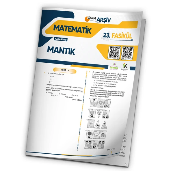 2025 TYT Matematik Mantık ÖSYM Çıkmış Soru Modüler Set 23. Fasikülü