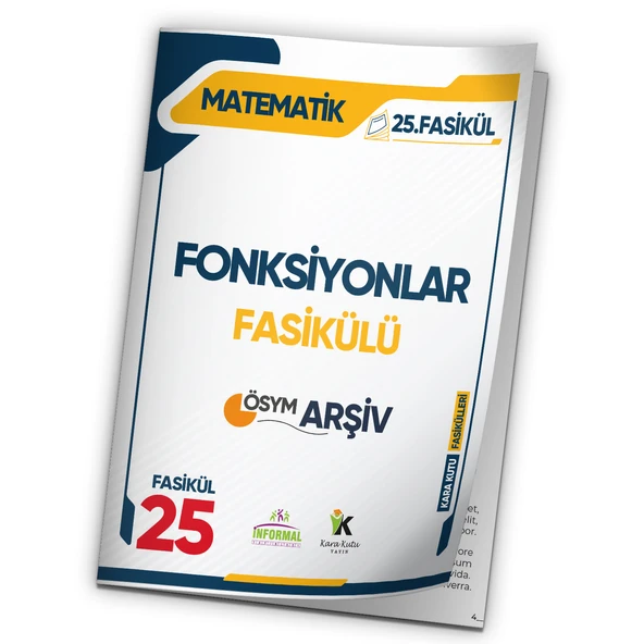 2025 TYT Matematik Fonksiyonlar ÖSYM Çıkmış Soru Modüler Set 25. Fasikülü