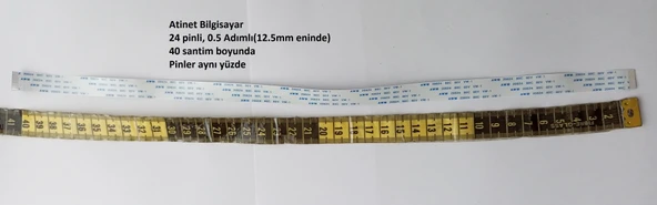 Awm 20624 80C 60V Vw-1 Flex Kablo 24 pin 40 santim 24-0.5-40A - 2
