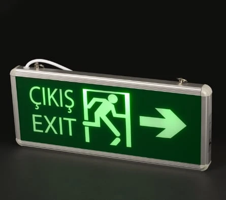 5 Adet NOAS YLX 1003 Çift Yönlü Şarjlı 3W Ledli Exıt Çıkış Armatürü - Resim 2