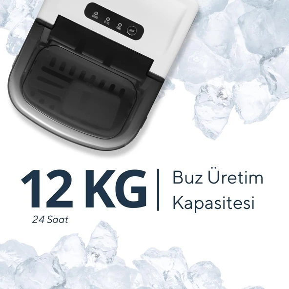 Kumtel Taşınabilir Otomatik Buz Makinesi HIM-01 - Resim 2