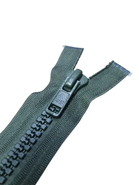 Haki Renk Fermuar - Kalın Diş - 10 No Makina - Hücum Yeleği Fermuarı - 3 Adet - Resim 3