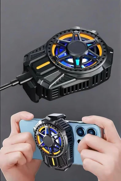 Fanlı Radyatör Soğutucu Telefon Soğutucu Tüm Telefonlara Uyumlu - Resim 2