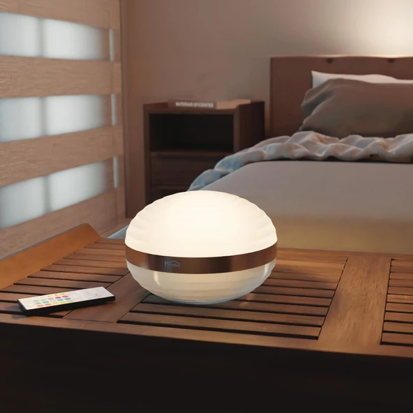 House Pratik HP69 Şarjlı Kumandalı  Akıllı Gece Lambası Beyaz - 2