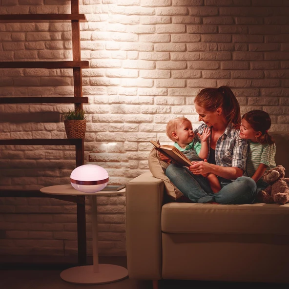 House Pratik HP69 Şarjlı Kumandalı  Akıllı Gece Lambası Beyaz - 4