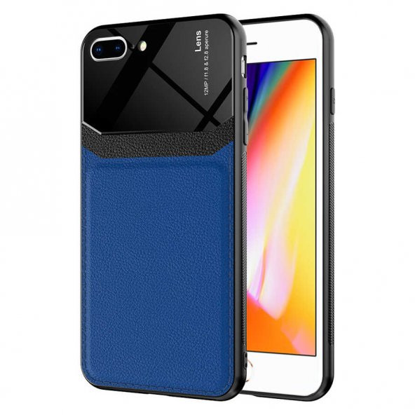 Apple iPhone 8 Plus Kılıf Deri Görünümlü Als Kapak - 2