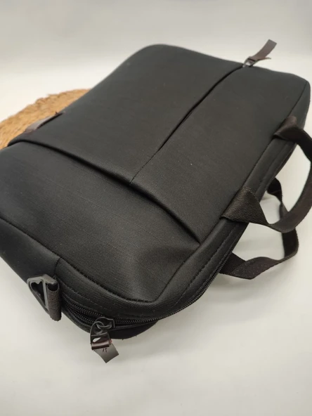 Önü Fermuarlı Leptop Bölmeli Evrak Çantası - 6