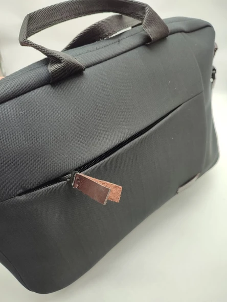 Önü Fermuarlı Leptop Bölmeli Evrak Çantası - 4