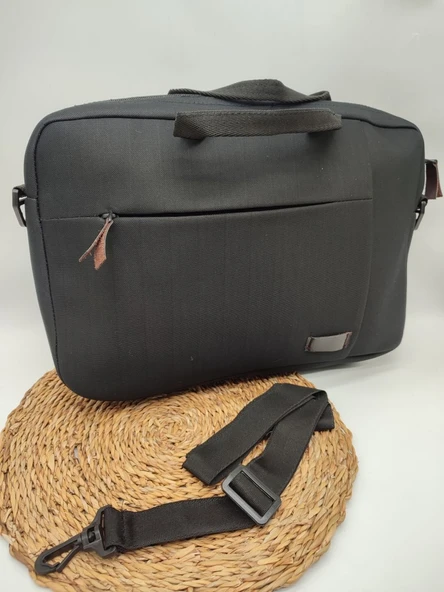 Önü Fermuarlı Leptop Bölmeli Evrak Çantası - 5