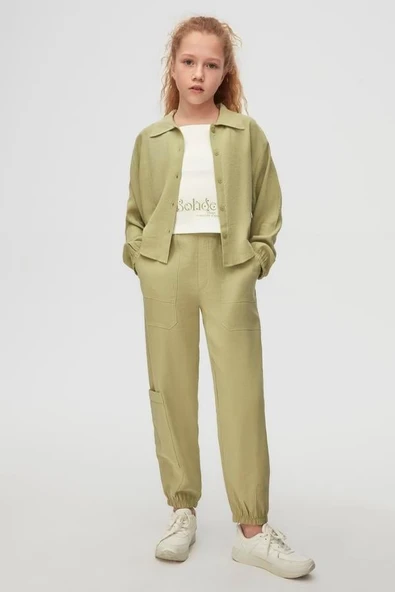 Kız Çocuk Frozen Pantolon - 10