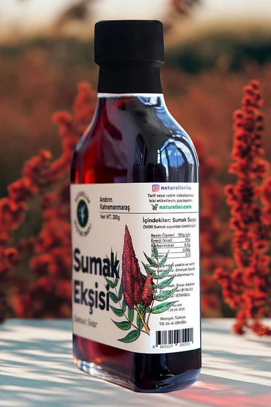 Sumak Ekşisi ve Koruk Ekşisi %100 Saf - Tatlı Ekşi Hasat (2 Adet) 280 gr - 4