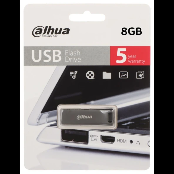 Dahua 8gb Metal Usb Bellek U156 Titan Gri - 5