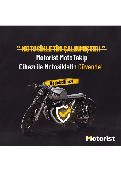Motorist Motosiklet Takip Sistemi  Siren/buzzer  Canlı Takip Sarsıntı Alarmı Hırsızlık Alarmı - 4