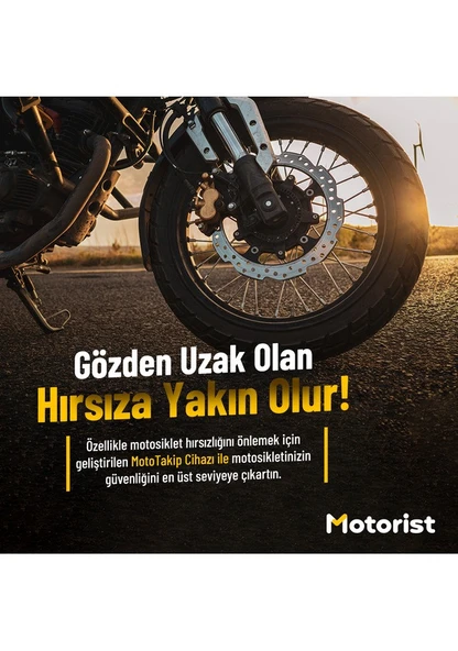 Motorist Motosiklet Takip Sistemi  Siren/buzzer  Canlı Takip Sarsıntı Alarmı Hırsızlık Alarmı - 8