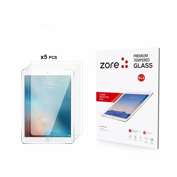 iPad 9.7 2018 (6.Nesil) 5in1 Tablet Temperli Cam Ekran Koruyucu