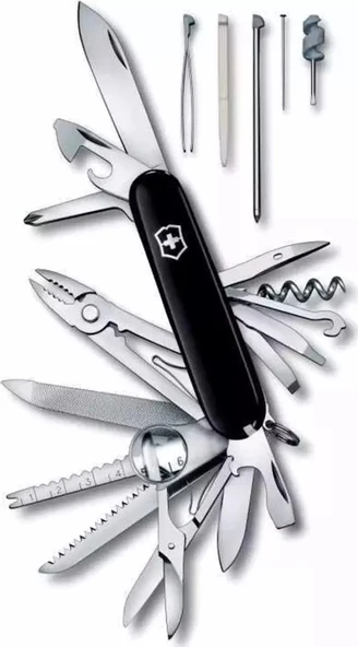 Victorinox SwissChamp 1.6795.3 Siyah İsviçre Çakısı 91mm 33F