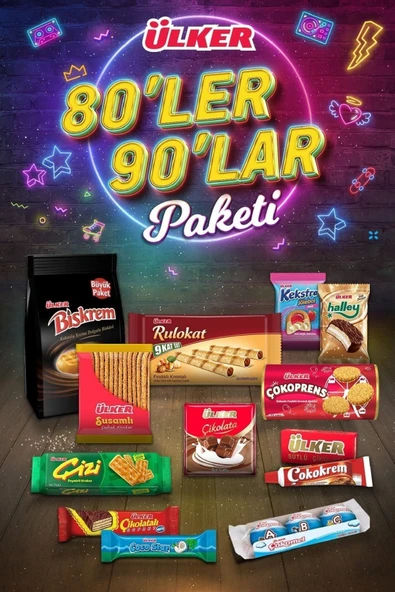 Ülker 80'ler 90'lar Atıştırmalık Paketi