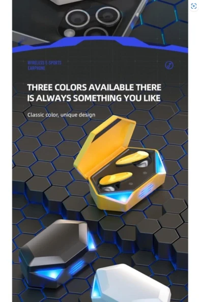 QASUL Kablosuz Kulak içi Rgb Işıklı Mikrofonlu Kalite Ses Tüm Telefon Uyumlu Oyuncu Kulaklığı - 4