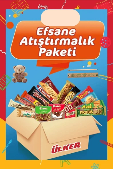 KibarGsmMarket Efsane Atıştırmalık Paketi& Tohum Kalem Ve Mini Peluş Hediye