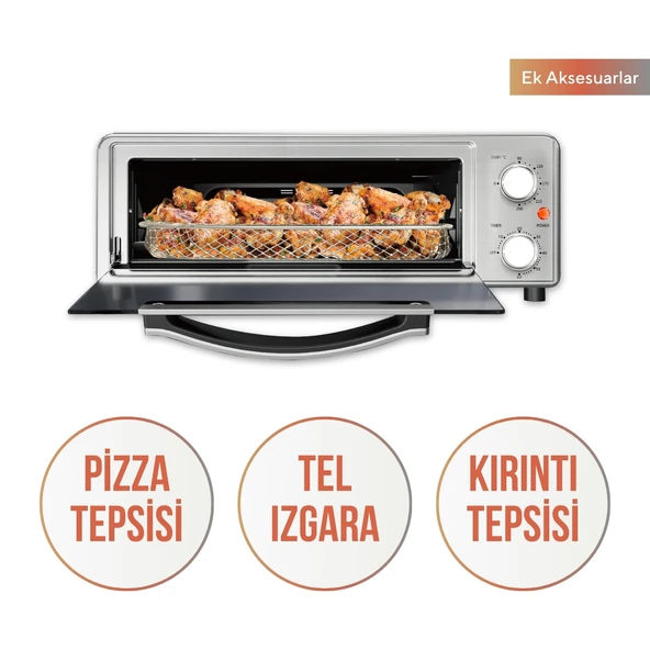 Kumtel Mini Pizza Fırını ve Hava Fritözü (Airfryer) HPO-01 - 3