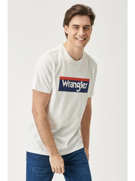 Wrangler Regular Fit Normal Kesim %100 Pamuk Bisiklet Yaka Tişört - 5